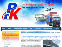 Tablet Screenshot of pkinterfreight.com